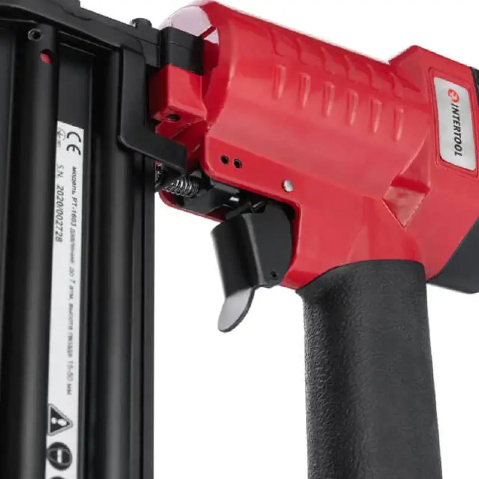 Степлер пневматичний, для цвяхів 15-50 мм INTERTOOL (PT-1603) UA