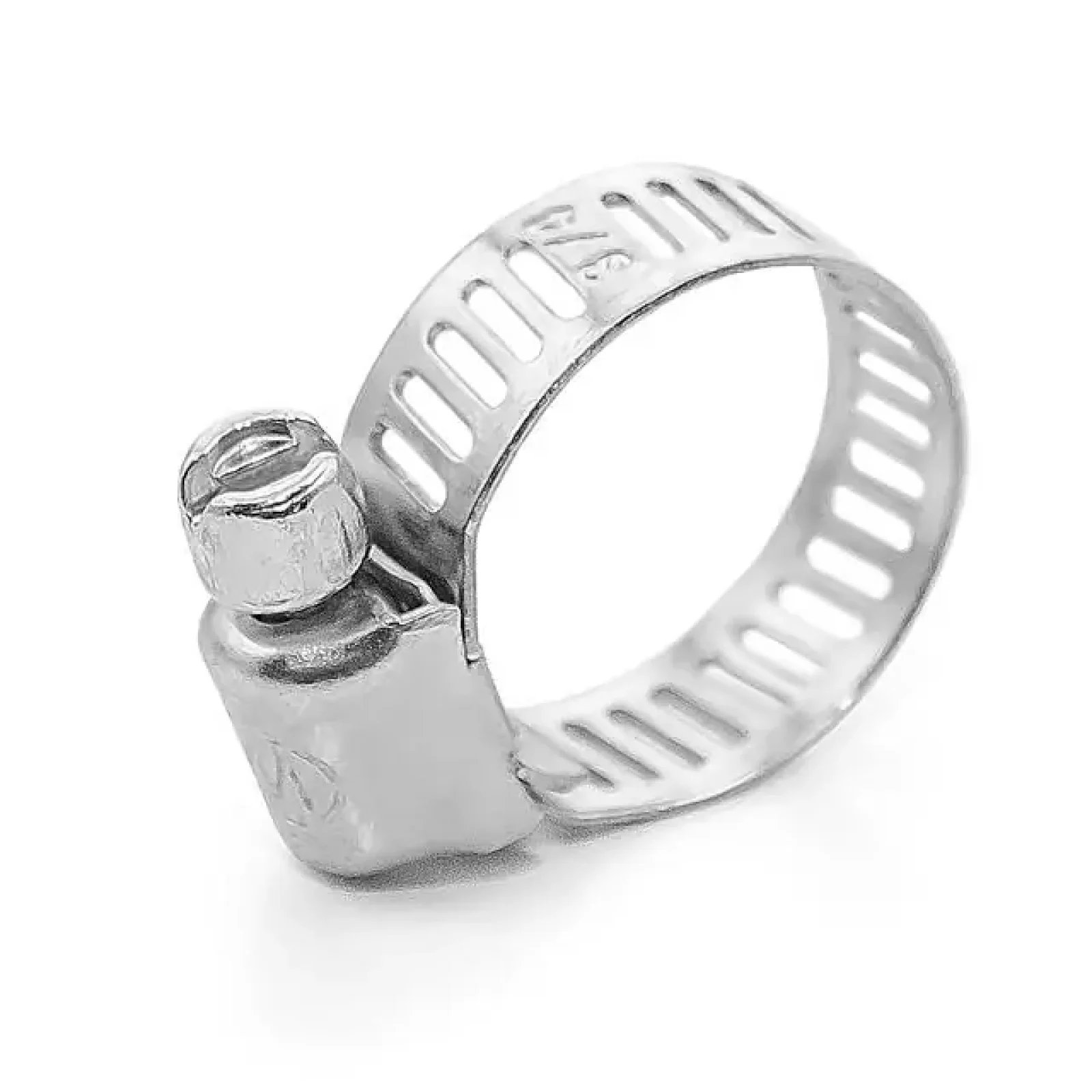 Хомут сталевий оцинкований, 8 мм, Ø - 11-20 мм INTERTOOL (TC-0011) UA