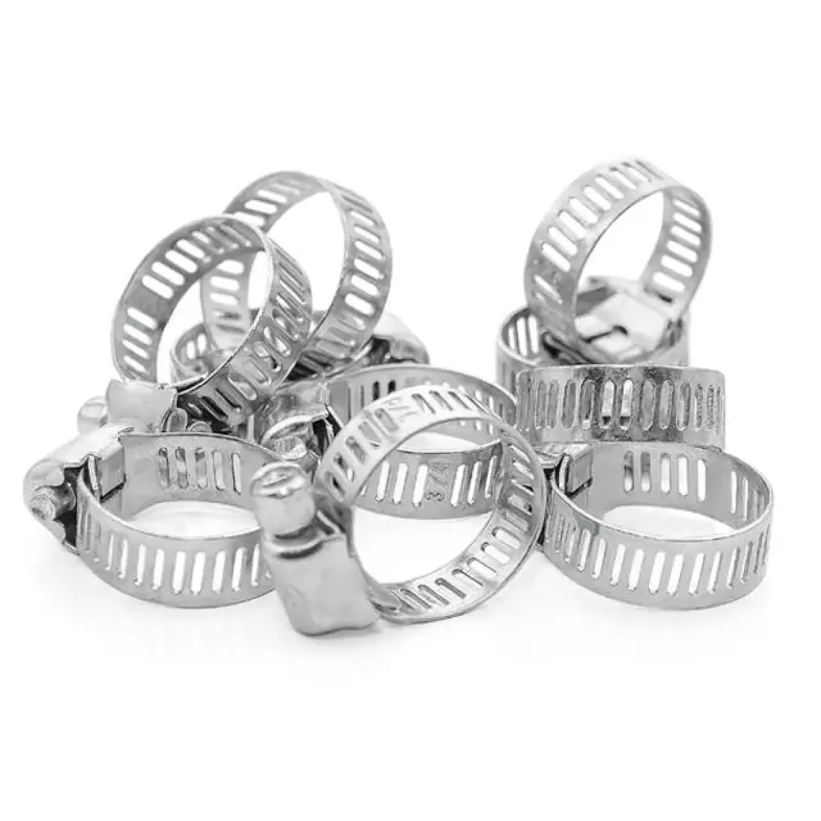 Хомут сталевий оцинкований, 8 мм, Ø - 13-23 мм INTERTOOL (TC-0013) UA