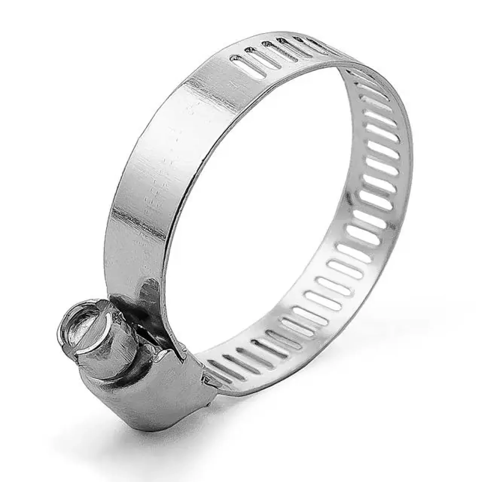 Хомут сталевий оцинкований, 8 мм, Ø - 18-32 мм INTERTOOL (TC-0018) UA