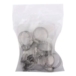 Хомут нержавіюча сталь, 8 мм, Ø - 14-27 мм INTERTOOL (TC-1014) UA