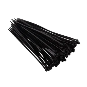 Хомут пластиковий, 3,6×200 мм, 100 шт/упак, чорний INTERTOOL (TC-3621) UA