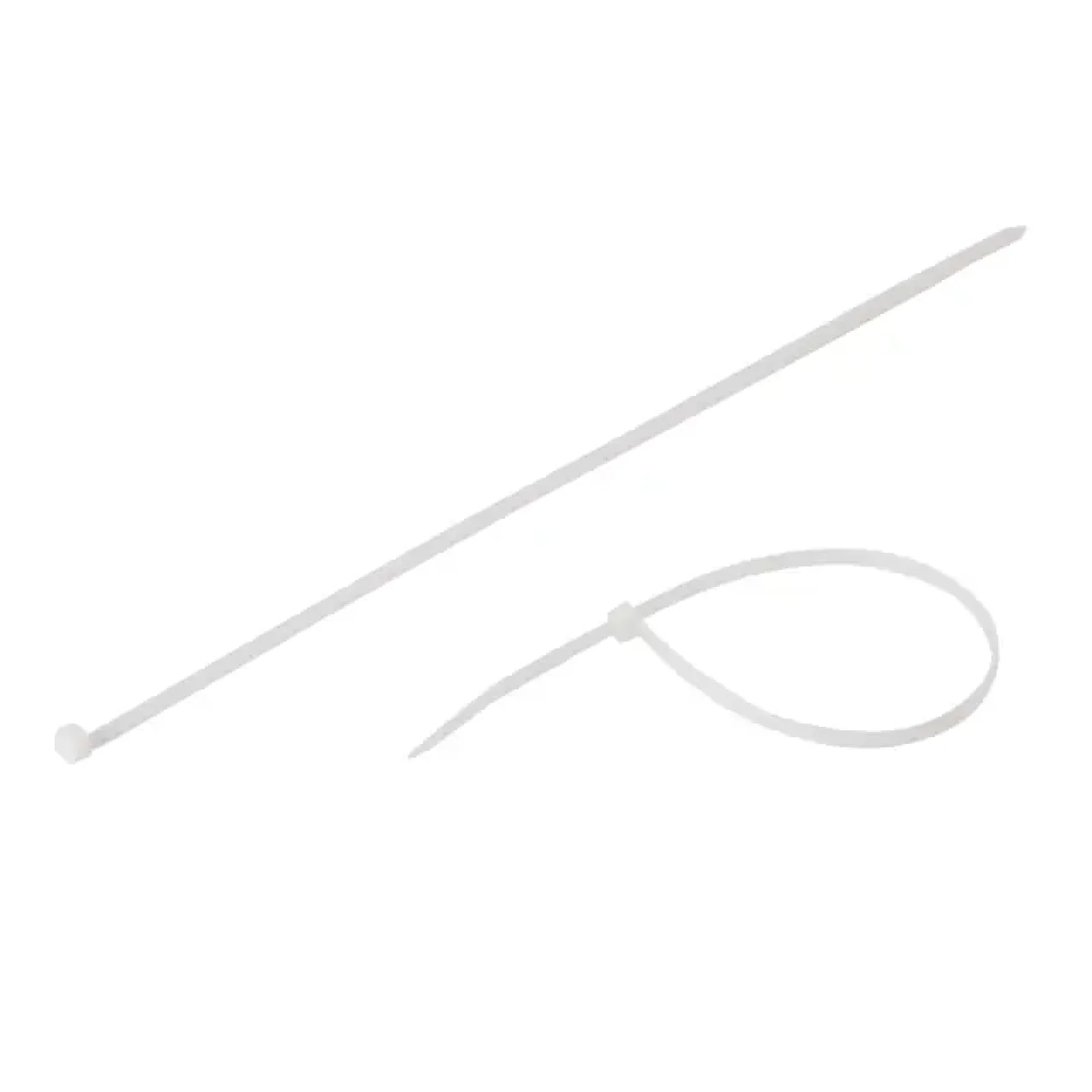 Хомут пластиковий, 4,8×300 мм, 100 шт/упак, білий INTERTOOL (TC-4830) UA