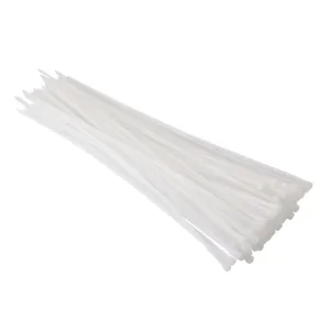 Хомут пластиковий, 4,8×350 мм, 100 шт/упак, білий INTERTOOL (TC-4835) UA