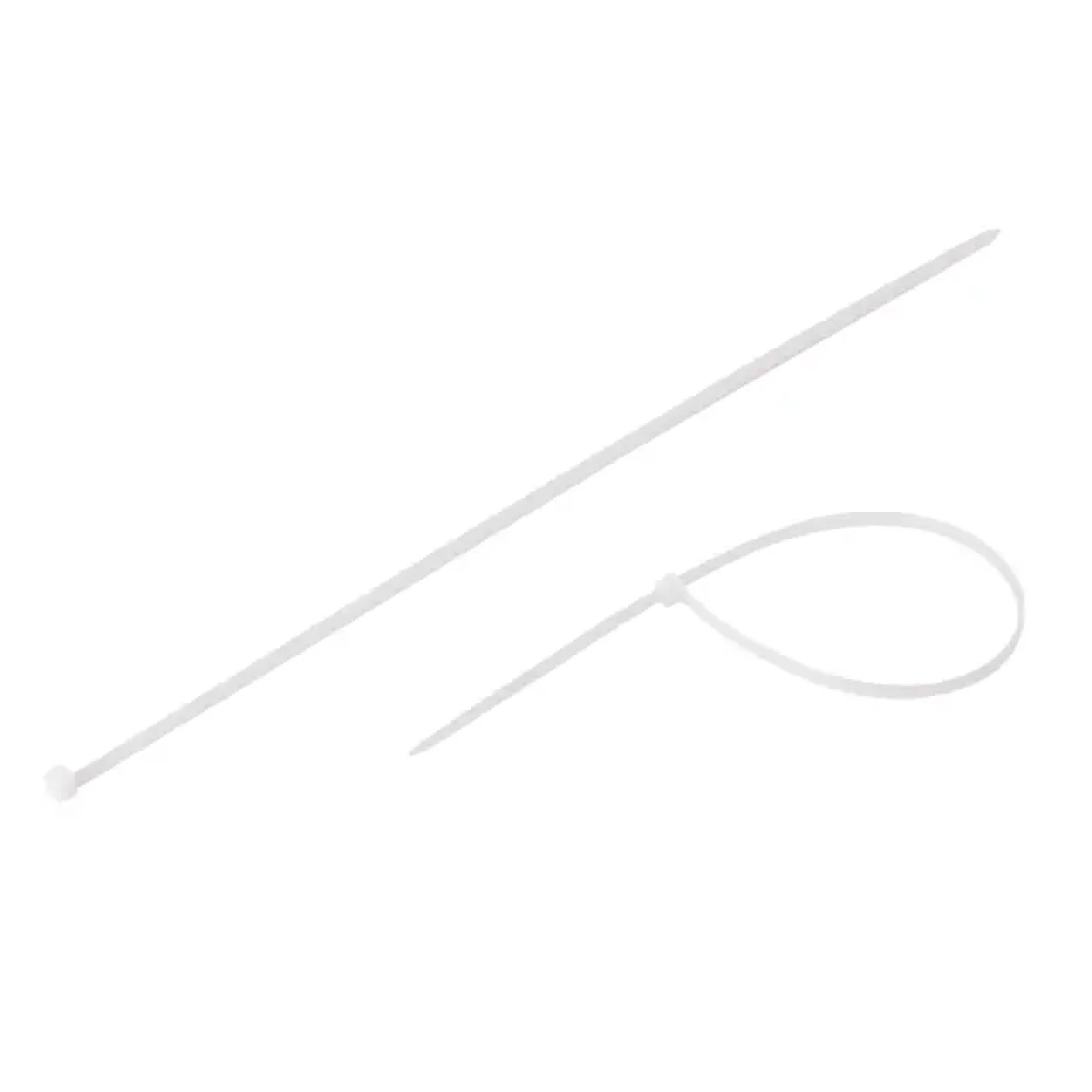 Хомут пластиковий, 4,8×350 мм, 100 шт/упак, білий INTERTOOL (TC-4835) UA