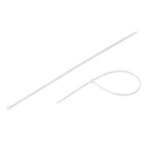 Хомут пластиковий, 4,8×350 мм, 100 шт/упак, білий INTERTOOL (TC-4835) UA