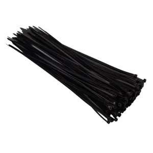 Хомут пластиковий, 4,8×350 мм, 100 шт/упак, чорний INTERTOOL (TC-4836) UA