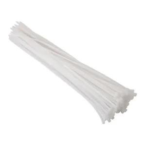 Хомут пластиковий, 4,8×400 мм, 100 шт/упак, білий INTERTOOL (TC-4840) UA