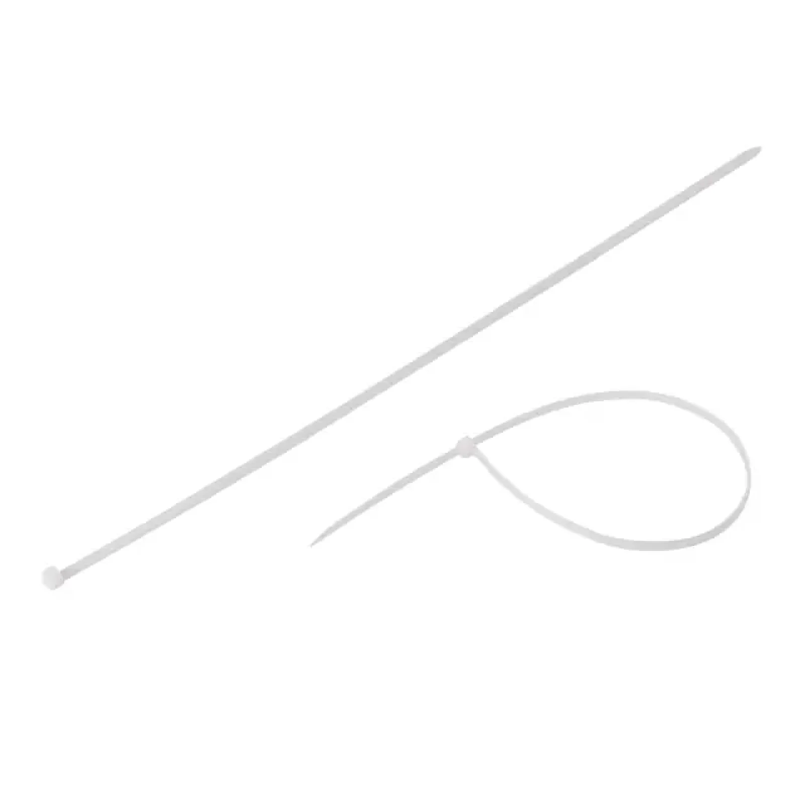 Хомут пластиковий, 4,8×400 мм, 100 шт/упак, білий INTERTOOL (TC-4840) UA