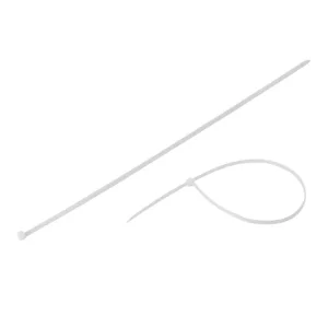 Хомут пластиковий, 4,8×400 мм, 100 шт/упак, білий INTERTOOL (TC-4840) UA