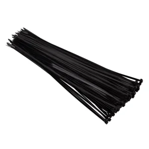 Хомут пластиковий, 4,8×400 мм, 100 шт/упак, чорний INTERTOOL (TC-4841) UA