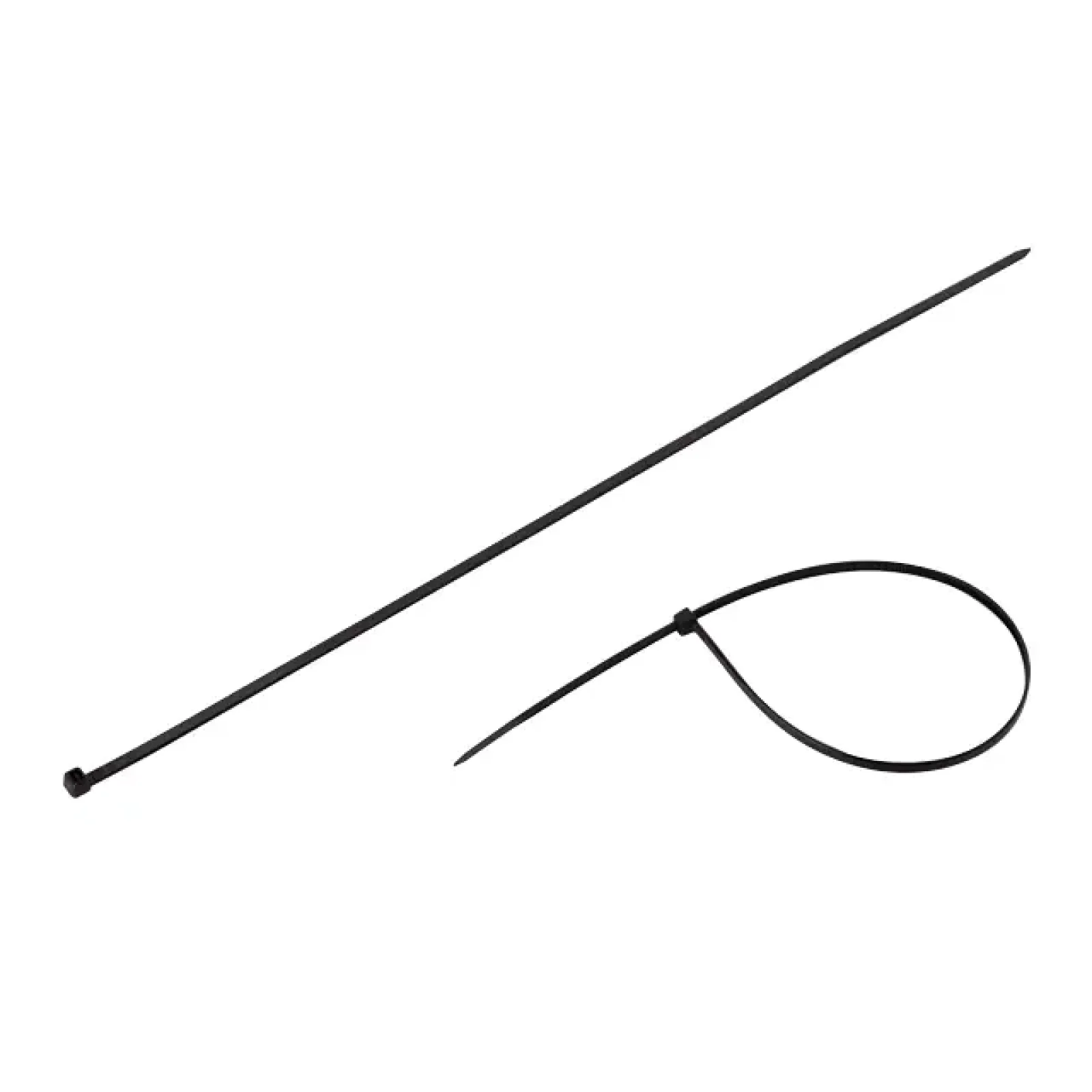 Хомут пластиковий, 4,8×400 мм, 100 шт/упак, чорний INTERTOOL (TC-4841) UA