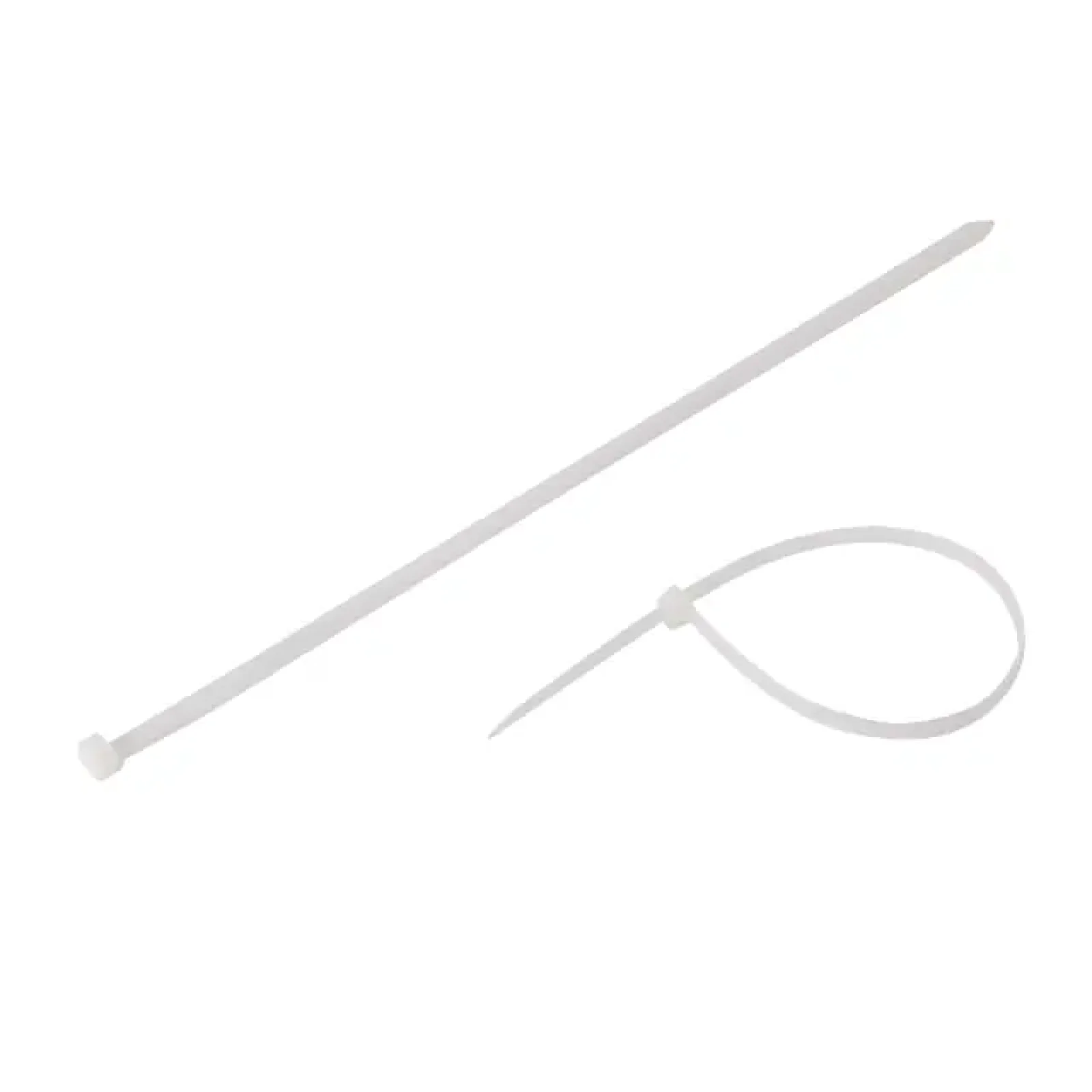 Хомут пластиковий, 7,6×350 мм, 100 шт/упак, білий INTERTOOL (TC-7635) UA