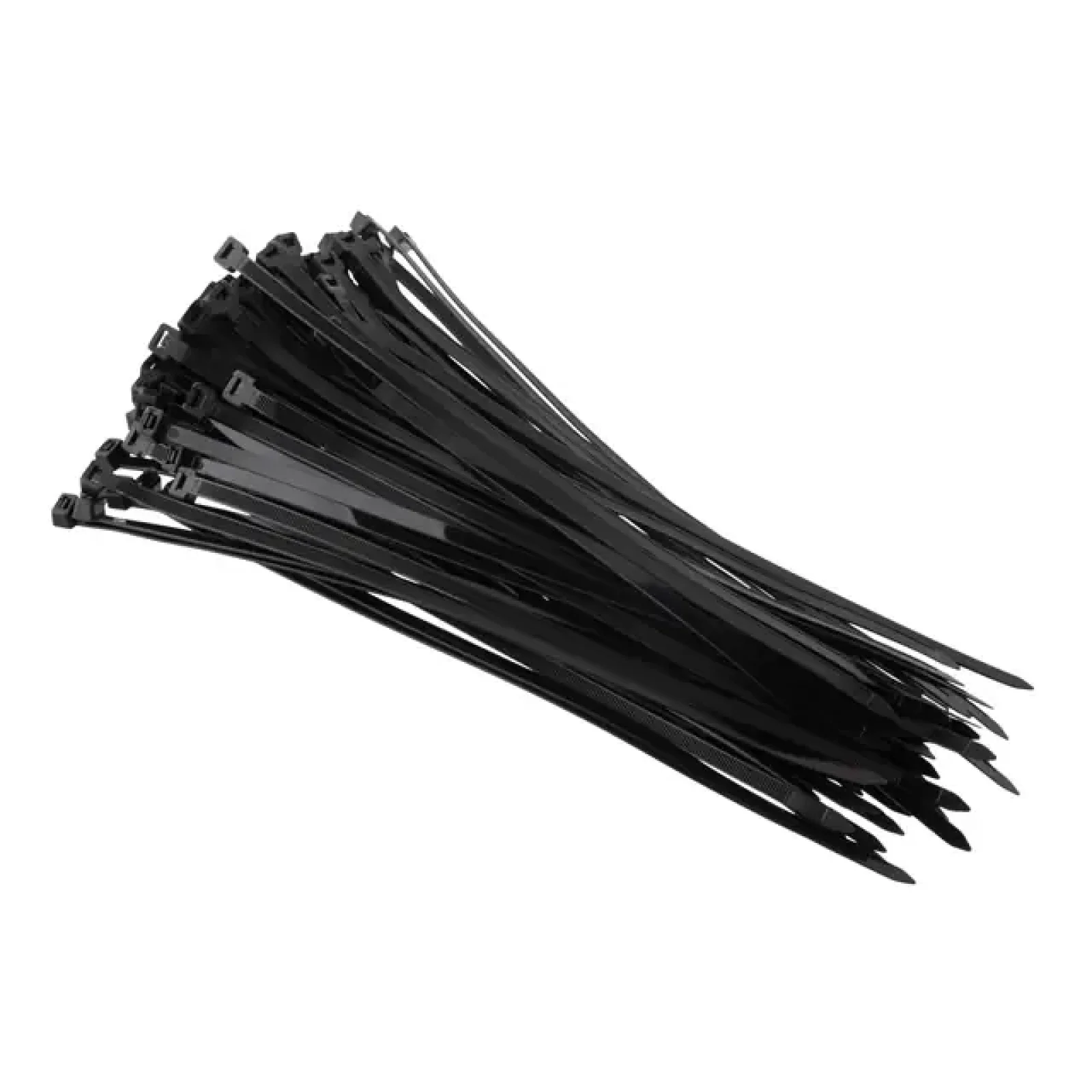 Хомут пластиковий, 7,6×350 мм, 100 шт/упак, чорний INTERTOOL (TC-7636) UA