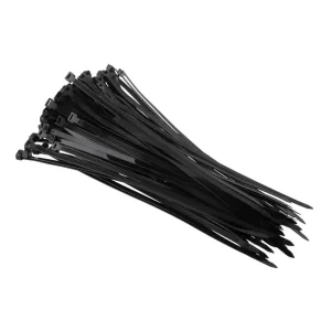 Хомут пластиковий, 7,6×350 мм, 100 шт/упак, чорний INTERTOOL (TC-7636) UA
