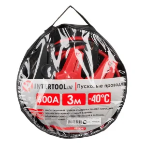 Пускові дроти 600 А, 3 м, до -40°C, чохол INTERTOOL (AT-3047) UA