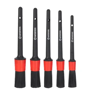 Набір кистей, 5 шт., для детейлінгу і хімчистки INTERTOOL (AT-0100) UA