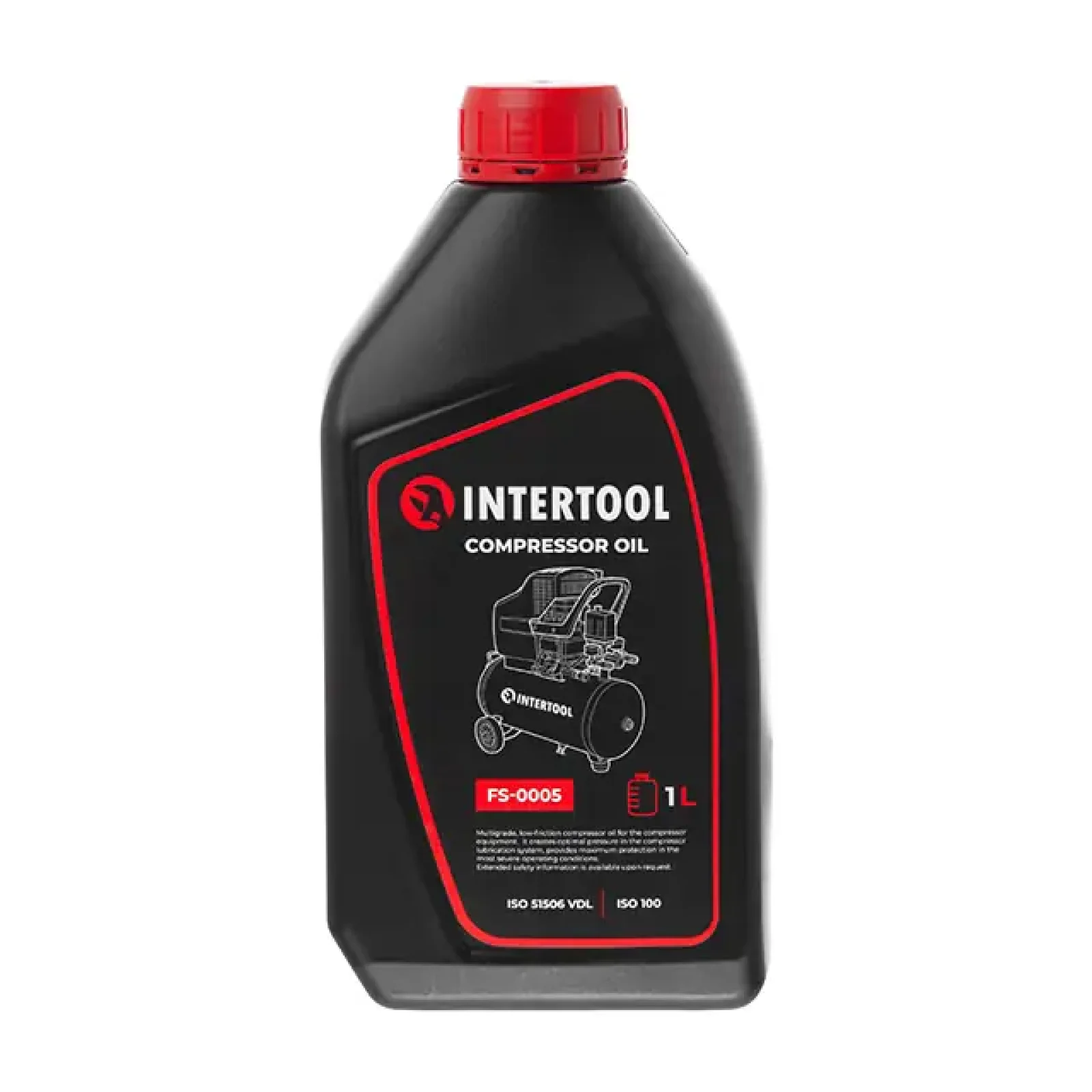 Олива компресорна, 1 л, ISO 100 INTERTOOL (FS-0005) UA