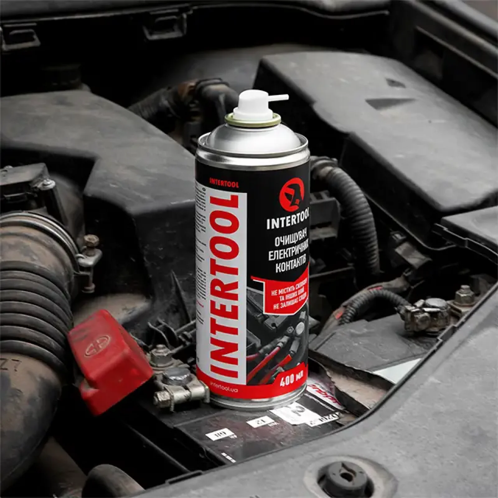 Очищувач електроконтактів, аерозоль, 400 мл INTERTOOL (FS-0074) UA