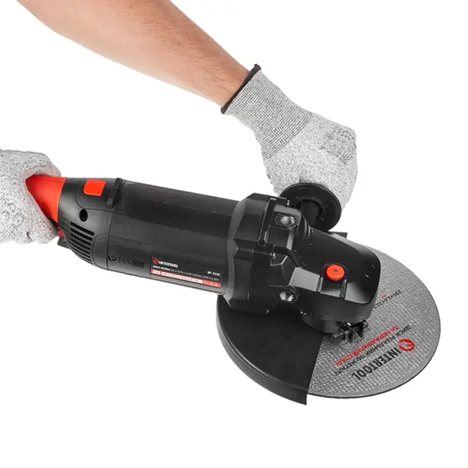 Шліфмашина кутова INTERTOOL 2,4 кВт, 6300 об/хв, диск 230 мм (WT-0228) UA