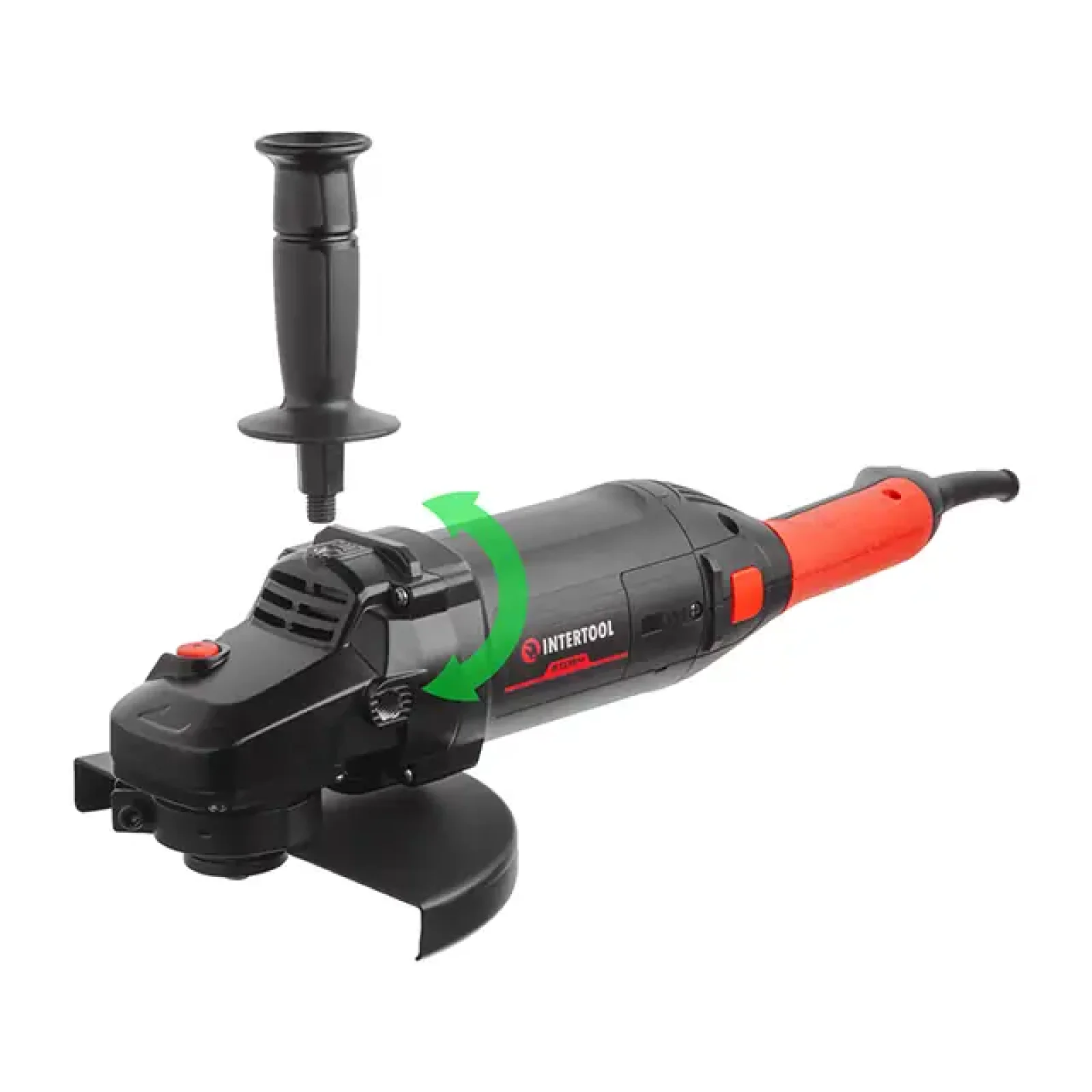 Шліфмашина кутова INTERTOOL 2,4 кВт, 6300 об/хв, диск 230 мм (WT-0228) UA