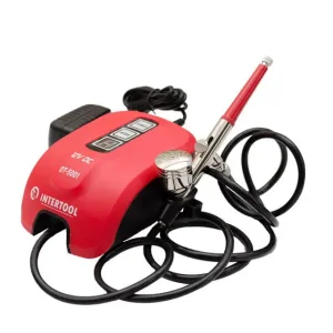 Аерограф електричний 12 Вт., 230 В., 10-15 л.хв., 0-2 Бар INTERTOOL (DT-5001) UA