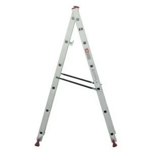 Драбина-поміст INTERTOOL 2×6 сходинок, алюміній, 150 кг (LT-0027) UA