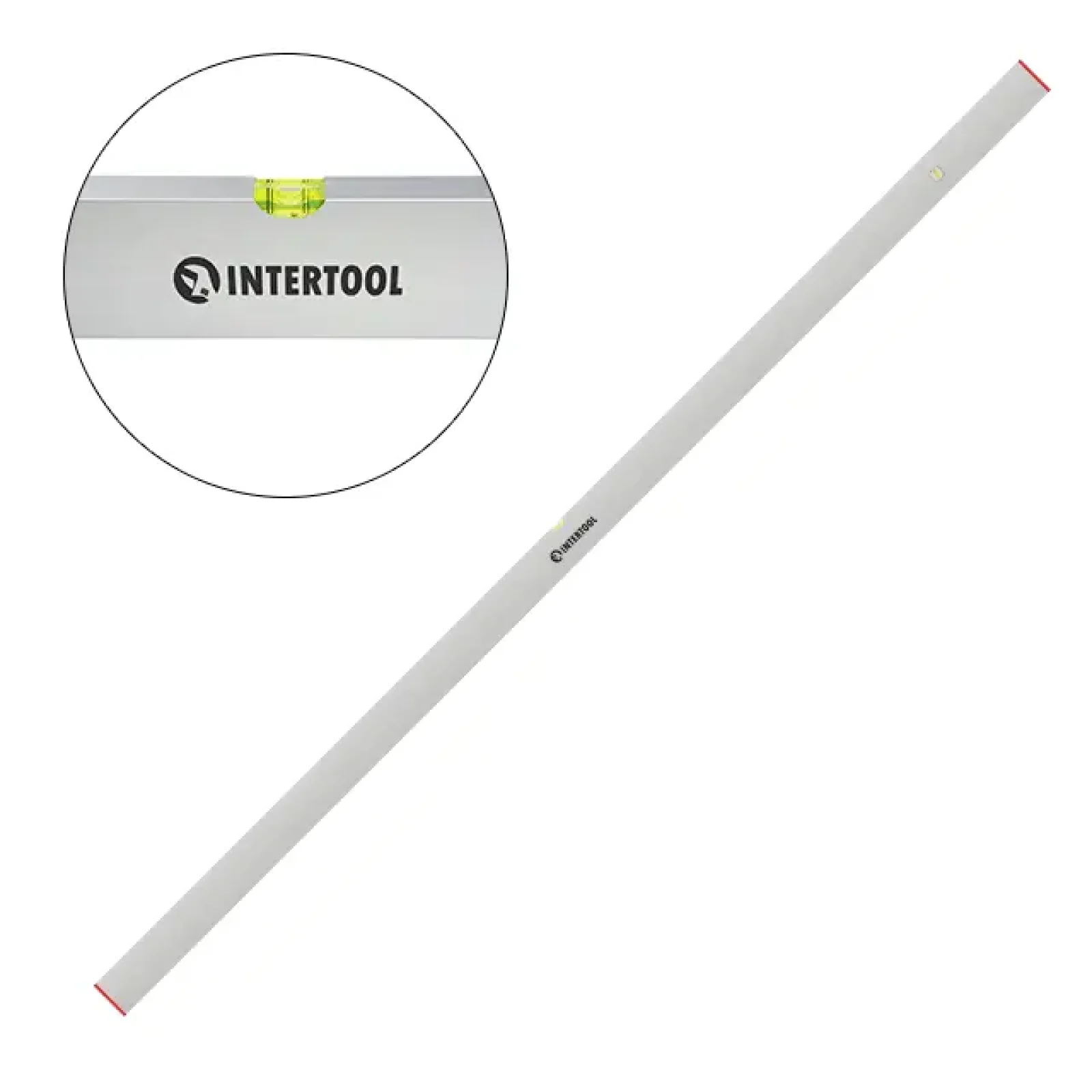 Правило-рівень, 3000 мм, 2 капсули (вертикальна і горизонтальна) INTERTOOL (MT-2031) UA