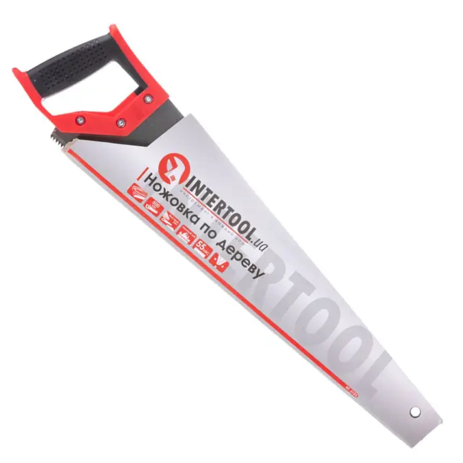 Ножівка по деревині, 500 мм, з гартованим зубом, 55 HRC INTERTOOL (HT-3103) UA