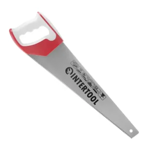 Ножівка по деревині, 450 мм, з гартованим зубом, потрійне заточування, 11 зуб/дюйм INTERTOOL (HT-3162) UA