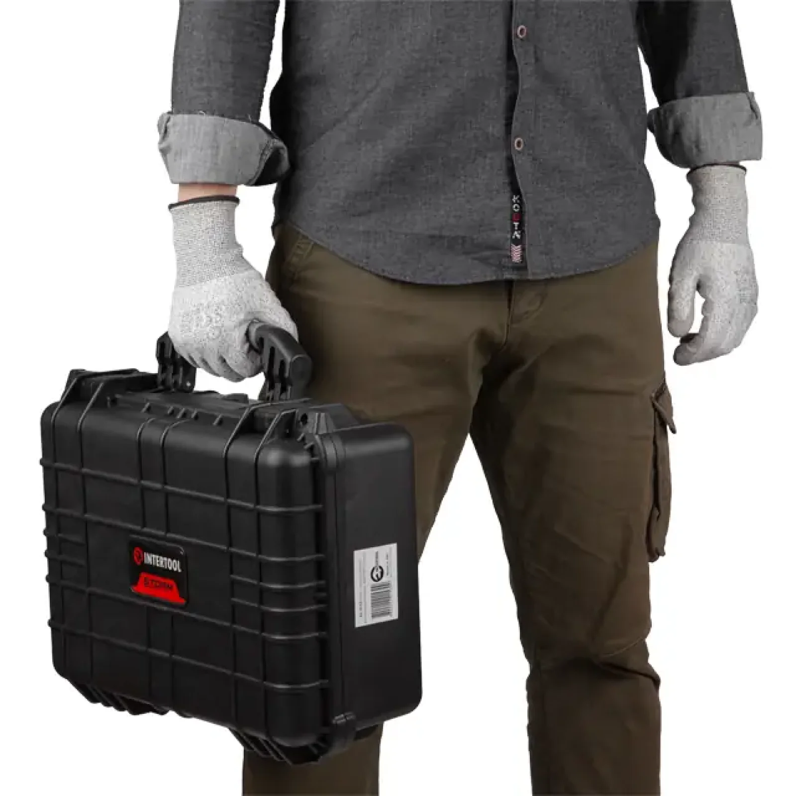 Кейс протиударний водонепроникний, 425×340×160 мм INTERTOOL (BX-0153) UA