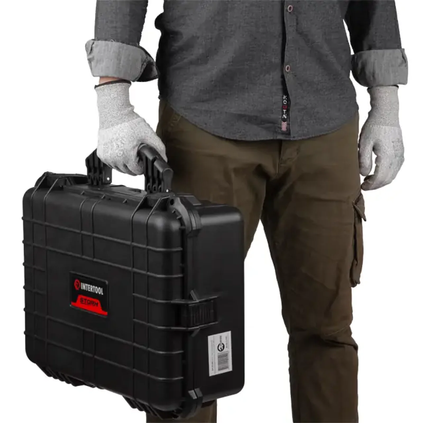 Кейс протиударний водонепроникний, 510*400*188 мм INTERTOOL (BX-0154) UA