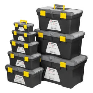 Комплект ящиків для інструментів 8 од.: BX-0310 10", BX-0312 12", BX-0314 14", BX-0316 16,5", BX-0318 18,5", BX-0321 21", BX-0323 23,5", BX-0326 26,5" INTERTOOL (BX-0308) UA