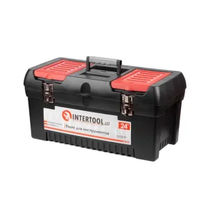 Ящик для інструментів з металевими замками, 24": 610*255*251 мм INTERTOOL (BX-1024) UA
