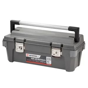 Ящик для інструментів з металевими замками 25.5" 650*275*265мм. INTERTOOL (BX-6025) UA