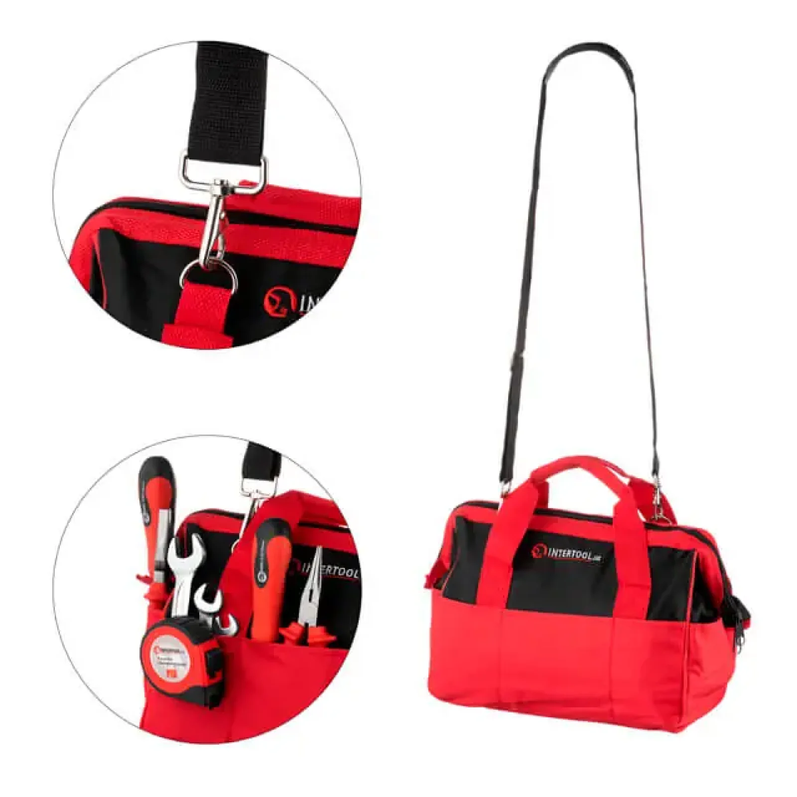 Сумка для інструменту 20 кишень 305мм * 190мм267мм INTERTOOL (BX-9003) UA