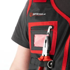 Жилет слюсарно-будівельний, 7 кишень, поліестер INTERTOOL (SP-1001) UA