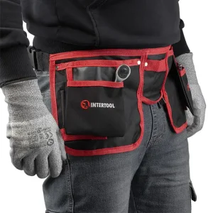 Сумка поясна слюсарно-будівельна, 11 кишень, поліестер INTERTOOL (SP-1015) UA