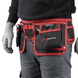 Сумка поясна слюсарно-будівельна, 11 кишень, поліестер INTERTOOL (SP-1015) UA
