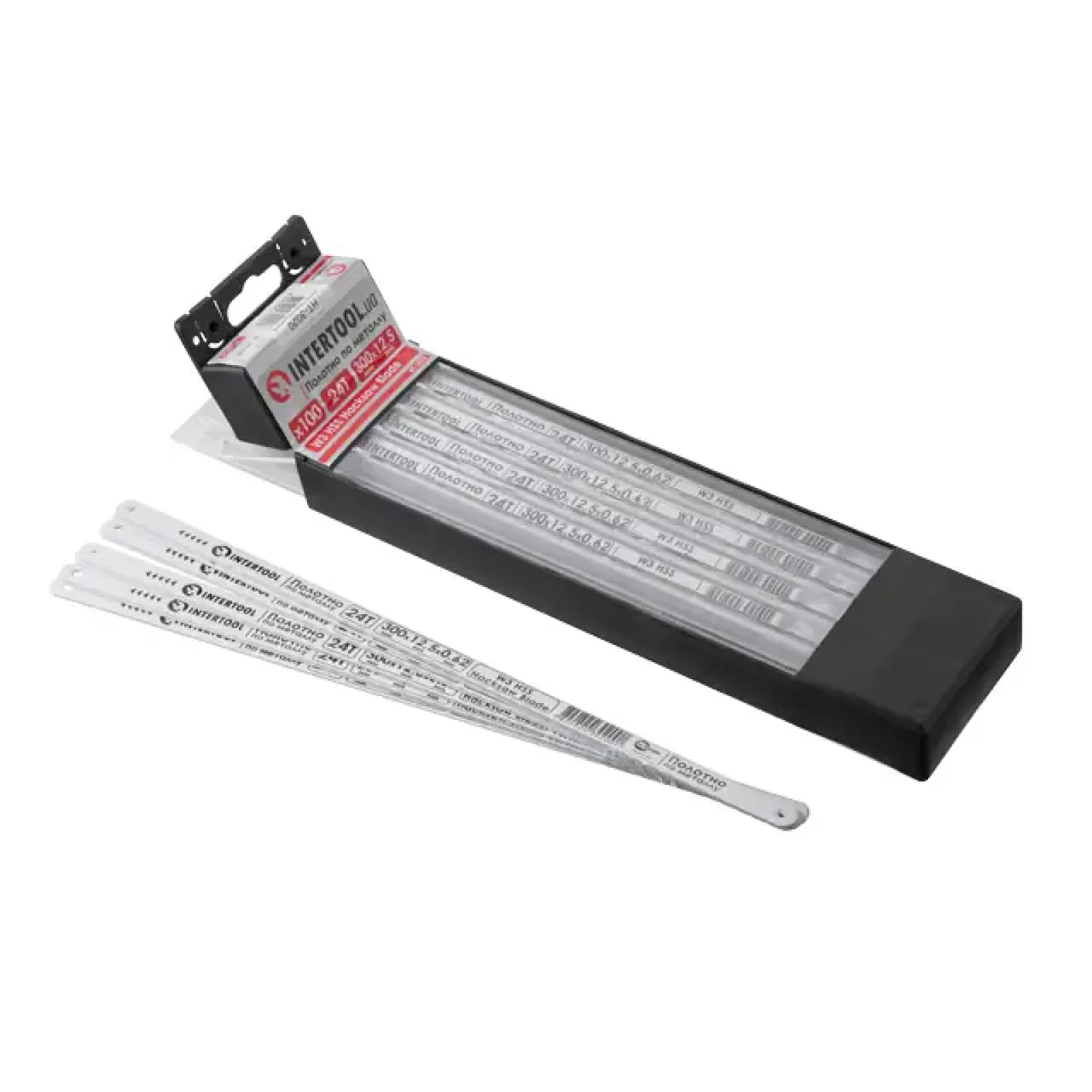 Полотно ножівкове по металу, 300×12,5×0,62, 24T, W3, HSS INTERTOOL (HT-3020) UA