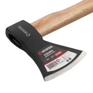 Сокира 800 г, ручка з ясена, 48-57 HRC INTERTOOL (HT-0257) UA
