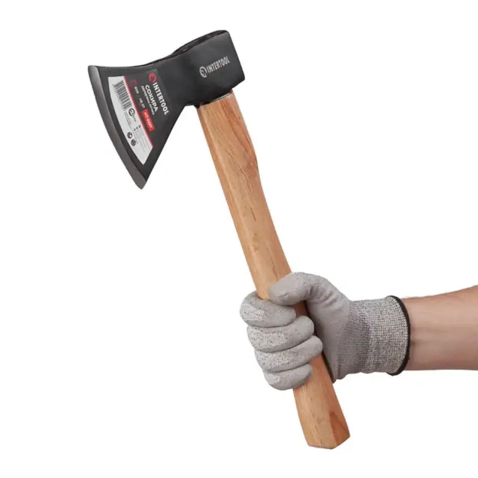Сокира 800 г, ручка з ясена, 48-57 HRC INTERTOOL (HT-0257) UA