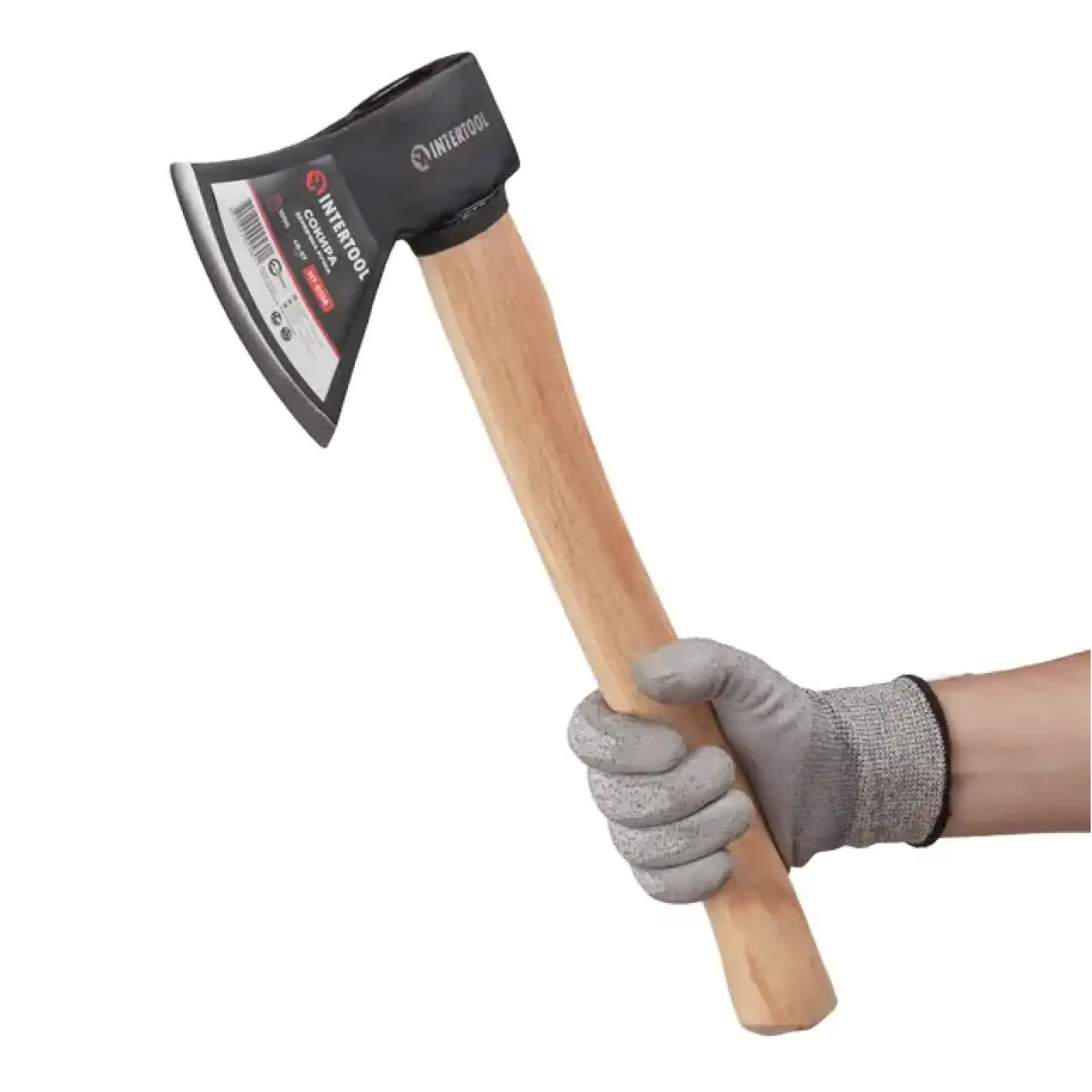 Сокира 1000 г, ручка з ясена, 48-57 HRC INTERTOOL (HT-0258) UA