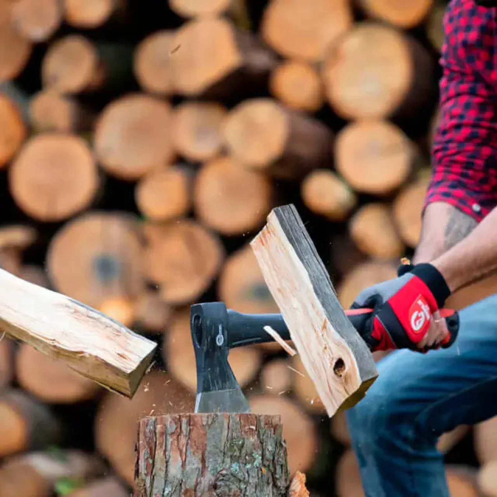 Сокира, 1000 г, ручка з фібергласу INTERTOOL (HT-0263) UA