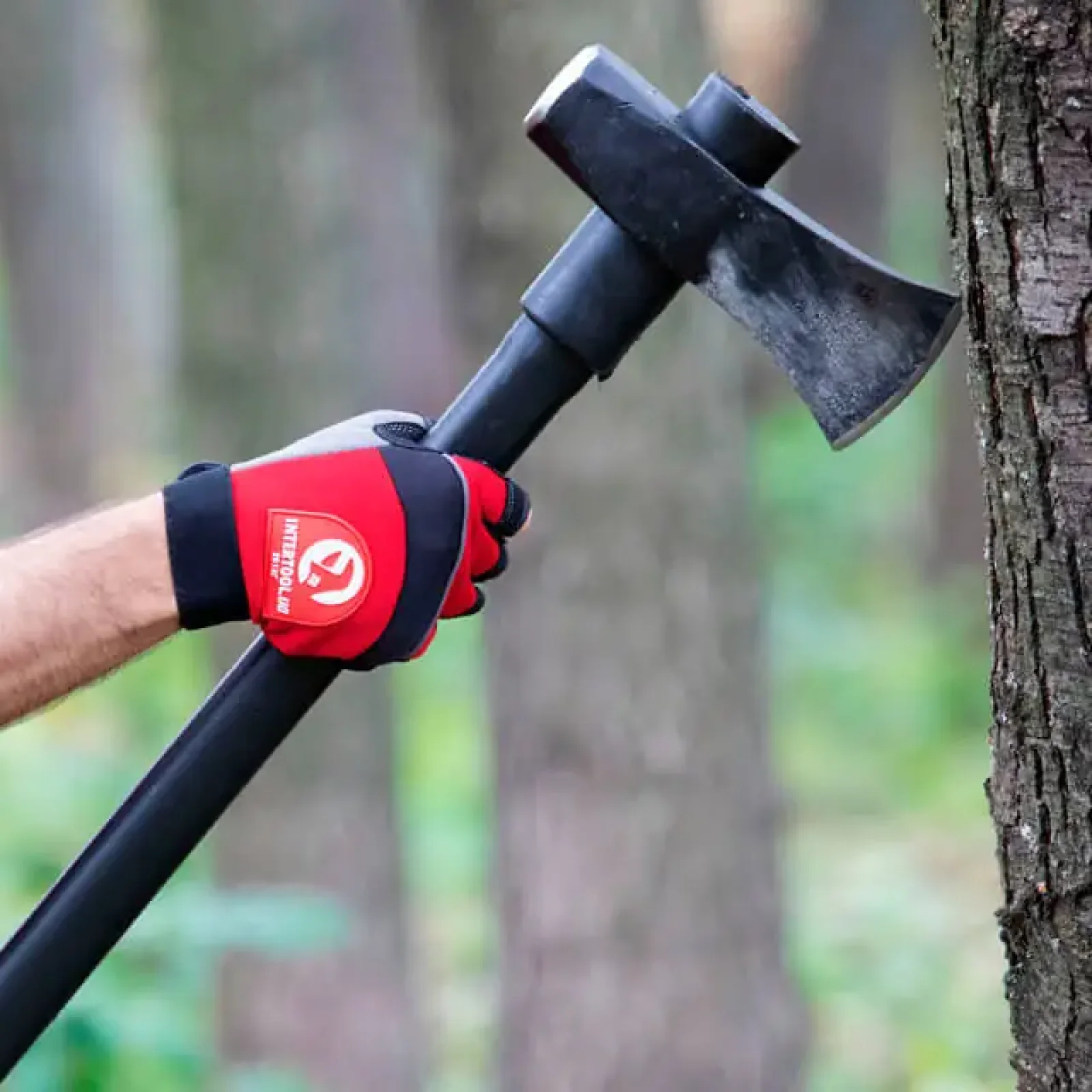 Колун кований, 2500 г, ручка з фібергласу INTERTOOL (HT-0273) UA