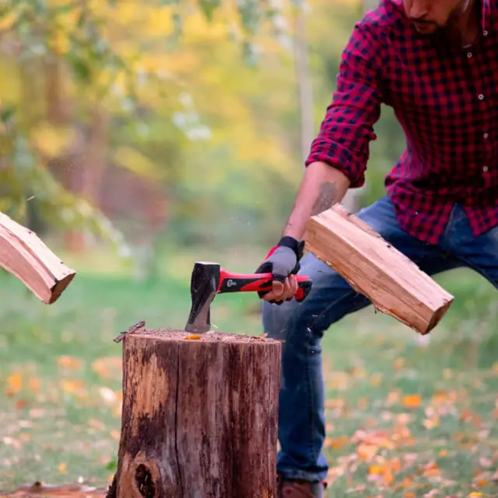 Колун кований, 1000 г, ручка з фібергласу INTERTOOL (HT-0274) UA