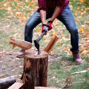 Колун кований, 2200 г, ручка з фібергласу INTERTOOL (HT-0275) UA