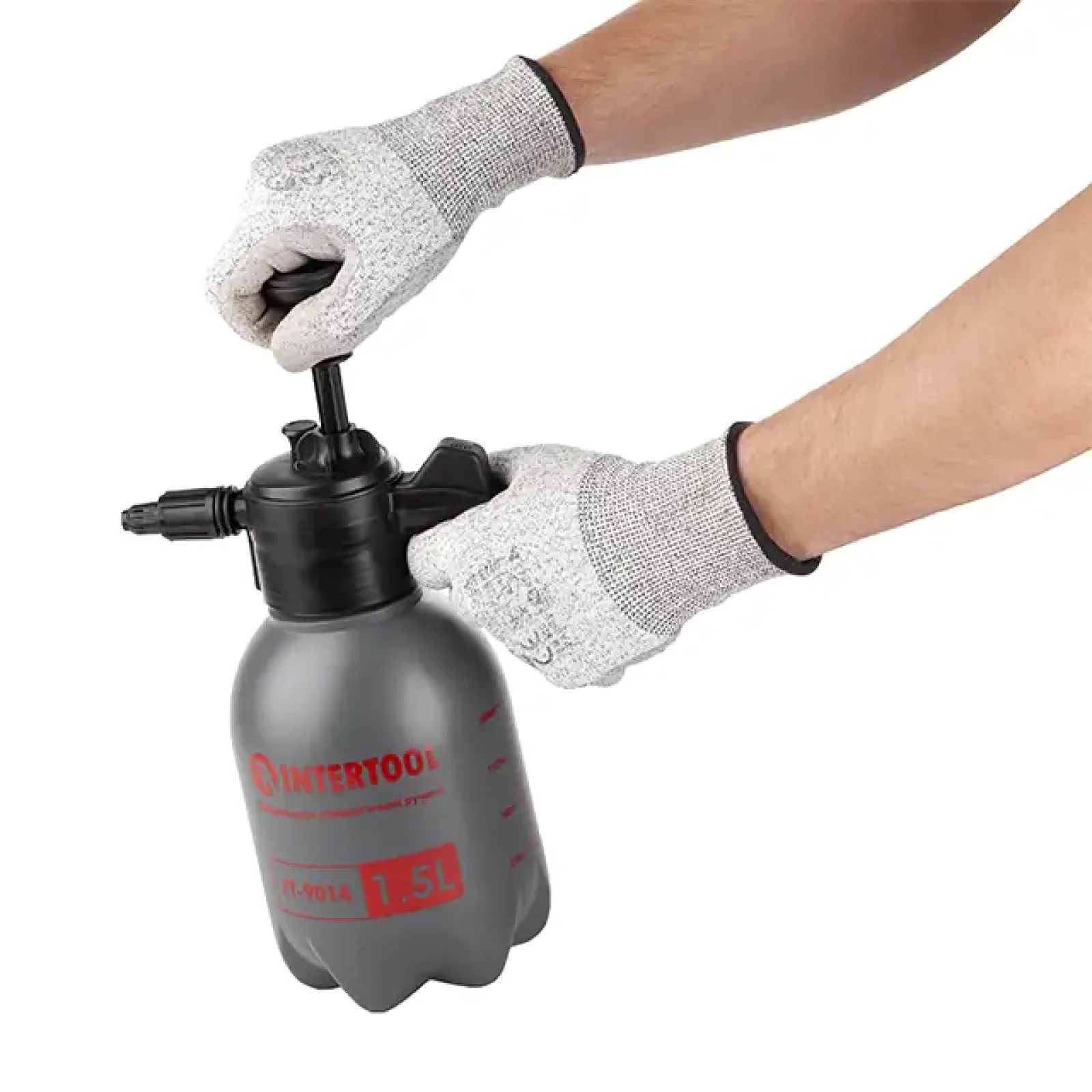 Обприскувач пневматичний ручний, 1,5 л, люкс INTERTOOL (FT-9014) UA