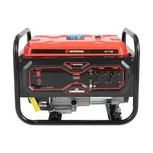 Генератор бензиновий INTERTOOL 2.8/3 кВт, 220 В, 15 л, ручний старт (DT-1130) UA