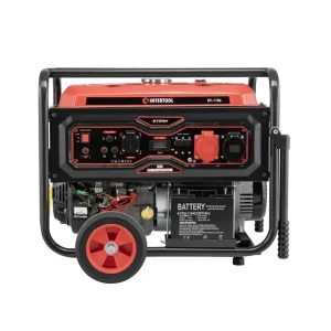 Генератор бензиновий INTERTOOL 8,0/8,5 кВт, 380/220 В, 25 л, електро/ручний старт (DT-1186) UA